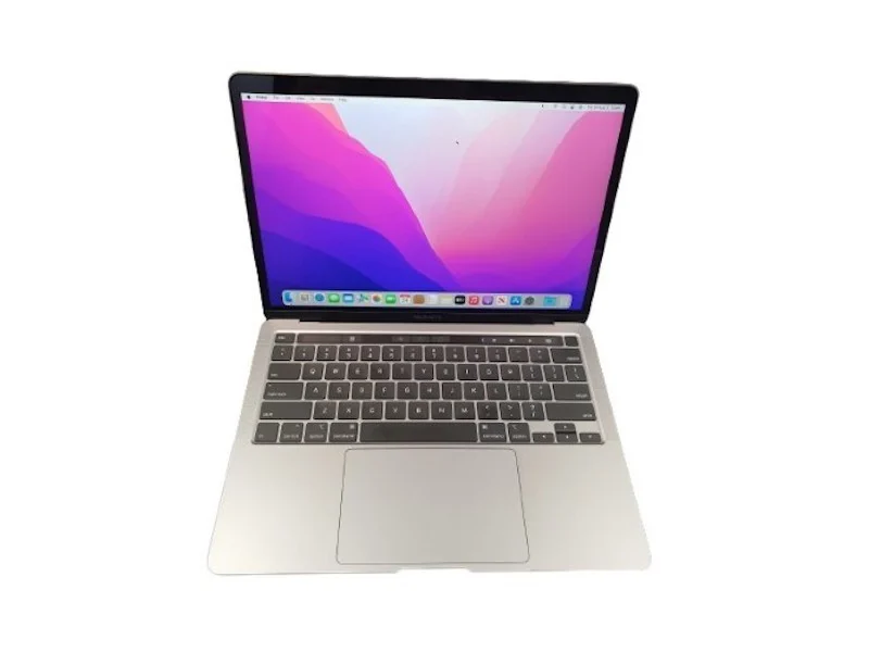 Close-up of laptop keyboard with keys highlighted in different colors